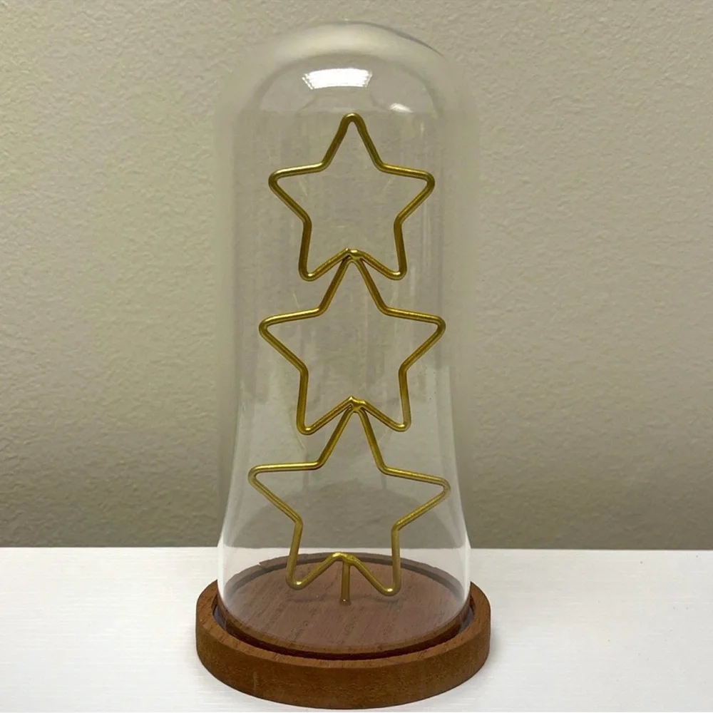 New! Target Bullseye Playground Stacked Gold Stars Cloche Tree